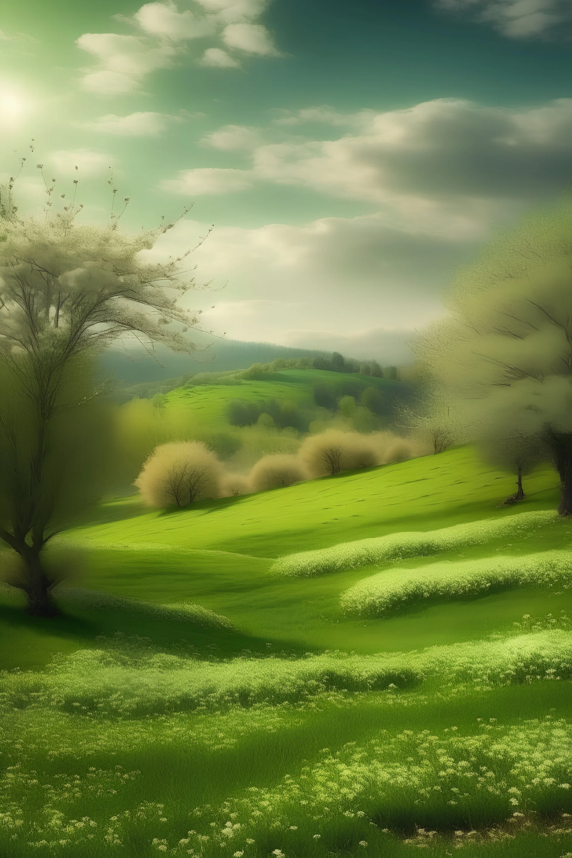 Un paisaje de primavera