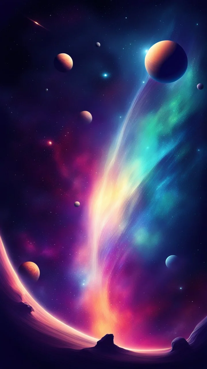 space stylized background