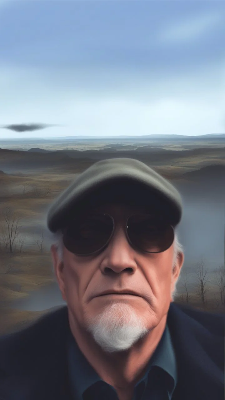 Bosch painting style, nightmare , a handsome mid age man ,great quality picture with cinematic scenes , heavy clouds in the background