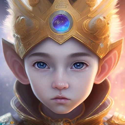 super cute male human toddler, cute epic human fantasy king wearing intricate epic costume, crystal clear ice, majestic, ominous, fantasy background, intricate, masterpiece, expert, insanely detailed, 4k resolution, retroanime style, cute big circular reflective eyes, cinematic smooth, intricate detail , soft smooth lighting, soft pastel colors, painted Rena