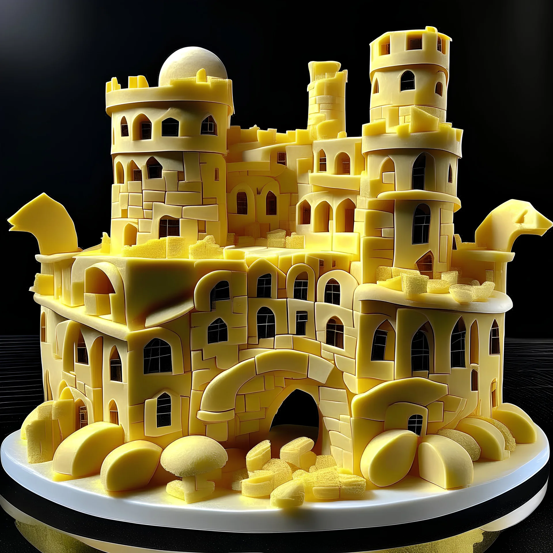 castle made of cheese