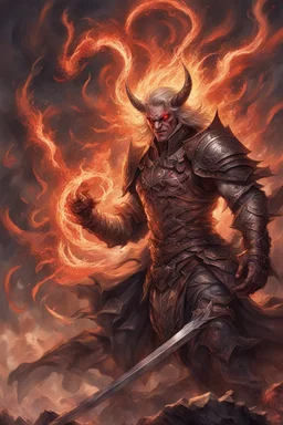 Seeing no weakness, Azazel snarls in rage— "Fool! Know you not the powers you trifle with?" And with that, in smoke and flame, he departs. Dahlia watches, waiting for their next bout— An endless clash of dark and light continues, And she, a stalwart guardian, abides.