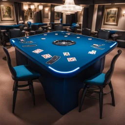 blue blackjack table