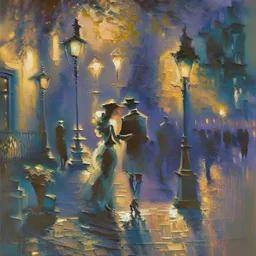 in the shadows romantic mood impressionist style