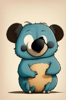 cute "ren and stimpy" style koala