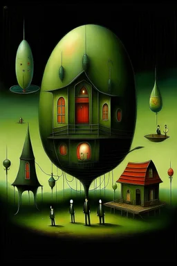 Surreal sinister weirdness Style by Duy Huynh and Clive Barker and Max Ernst, fractional reserve daydream <lora:SurrealHorror:0.6> , strange inconsistencies and absurdities, eerie, weird colors, smooth, neo surrealism, abstract quirks by Bruno Munari,atmosphere of a Shaun Tan nightmare