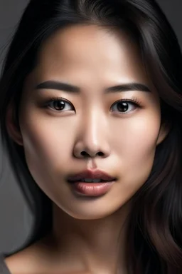 viso bellissimo di donna asiatica