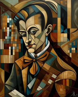 1920s cubist style, Mozart