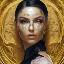 Stunningly gorgeous femme fatale as mortiça addams, full body portrait, perfect face, beautiful eyes, black dress, ring light, Black lipstick, hyper realist, hyper detailed, intricated, realistic shading, unreal engine, octane, final fantasy, karol bak, greg rutkowski, rossdraws, artgerm, wlop, vallejo