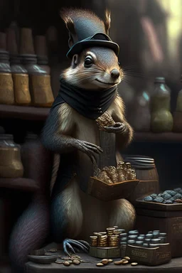 blackmarket artifacts merchant who is a squirrel