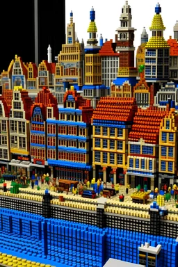 The city Amersfoort, Netherlands Made out of lego