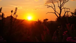 sunrise in the garden of the moment , vanitas style