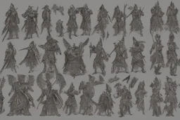 create character design model sheet representations often showcased intricate details and ornate designs. The armor and weapons they wore were adorned with elaborate engravings, gems, and motifs inspired by nature, animals, or mythological symbols mythology and epic tales.