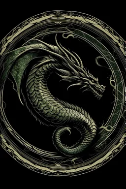 The dragon circled