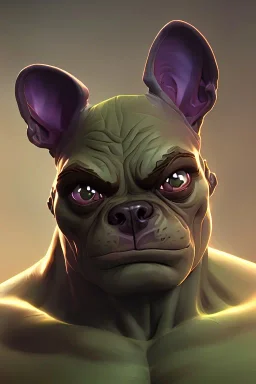 alien french bulldog musculature hulk body HD strong french bulldog hulk marvels Warcraft