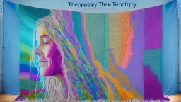 Create a large tapestry portrait that uses a gradient of colors to represent the journey from addiction to recovery. The tapestry should start with vibrant colors at one end and gradually transition to softer colors at the other end. The colors should represent the different emotions that you experienced during your journey, from the anger and frustration of addiction to the hope and peace of recovery. The tapestry should be a beautiful and unique piece of art that reflects your personal journey