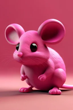pink mouse animal