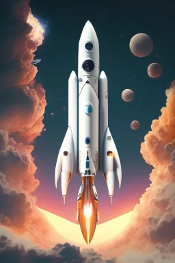 Space Rockets design, sophisticated, futuristic, assume year to be 2100