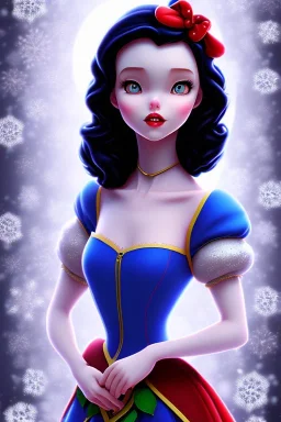 Snow white, beautiful, full body, soft