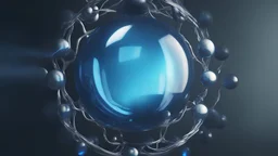 bright, bright, a close up of a shiny blue ball with a black background, glossy sphere, glowing sphere, translucent sphere, glass ball, glass sphere, plasma globe, inside glass orb, rendered in arnold, 8 k 3 d render ray traceing, glass shader, rendered in redshift, energy spheres, magical glowing sphere in midair, computer generated, rendered in blender