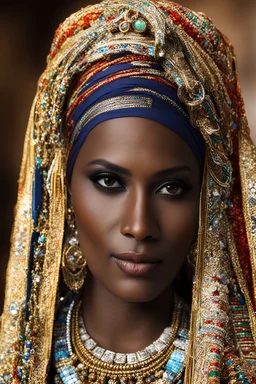 Masterpiece, best quality, only one very beautiful Djibouti woman