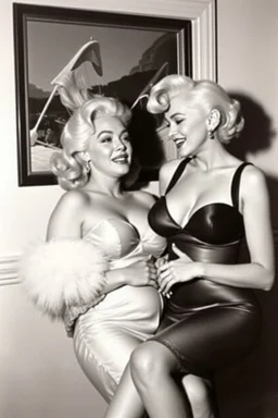 Mamie Van Doren meets Marilyn Monroe.