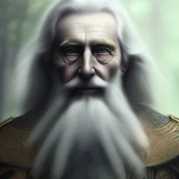 Ultra detailed fullbody Portrait in oil on canvas of character old male sorcerer Merlín ,sorcerer dress,long long beard,extremely detailed digital painting,ultrarealistic skin,intense stare, extremely detailed face, crystal clear eyes, mystical colors ,perfectly centered image, perfect composition, rim light, beautiful lighting,masterpiece ,8k, stunning scene, raytracing, anatomically correct, in the style by Assassin’s Creed, by artgerm,