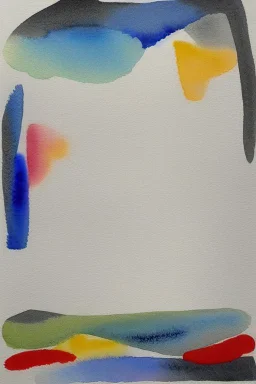 Abstract watercolour painting in the style of Agnes Martin