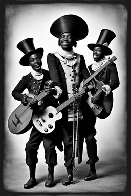 black and white minstrels.