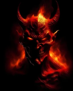 Devil in fire