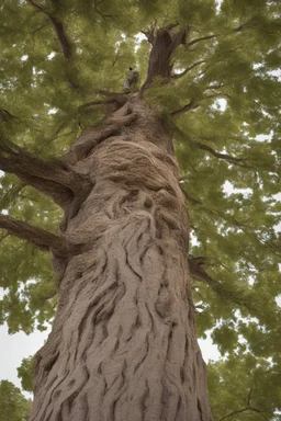 Carved out in a tree, "just be yourself"