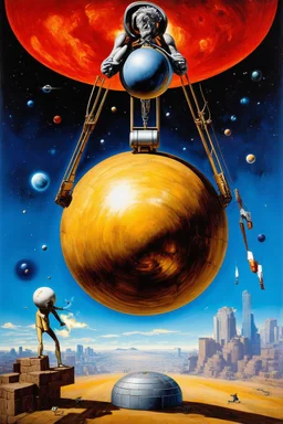 Cosmic Wrecking Ball; Neo-Surrealism; Optical Art; De Chirico