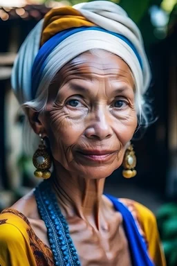 Ada seorang wanita cantik, berambut pirang, pendek, matanya bulat lucu berwarna biru, tubuhnya langsing, dibalut dalam pakaian khas bali. Wanita tersebut seorang penjual jamu gendong keliling. Umur wanita itu sekitar 30 tahun. Wanita itu berkulit sawo matang. Wanita tersebut bernama Rani. Rani saat ini sedang melayani pembeli jamu.
