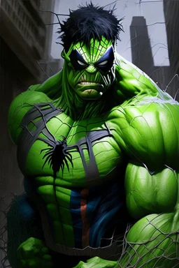 Hulk as a spider Man