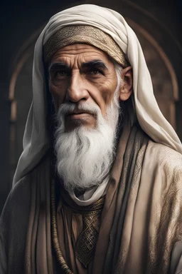 fantasy medieval old arab man