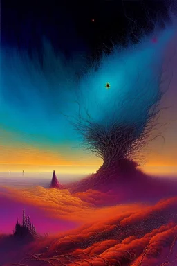 Dust Beyond Eden ., artwork by Zdzislaw Beksinski, Gerald Scarfe, Lisa Frank, Alex Grey