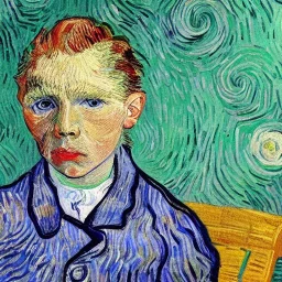 Portrait of a child Vincent van Gogh style