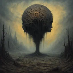 Blopp by Zdzislaw Beksinski, weirdcore, never-before-seen