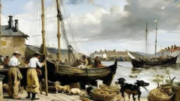 CREATE AN IMAGE based on the work of Eugène Boudin