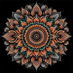 FLOR DA VIDA mandala tribaL