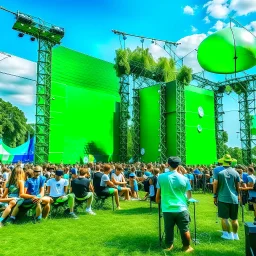 green energy in a music festival