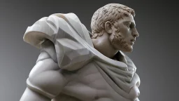 marble sculpture of NFL player by Andrea del Sarto