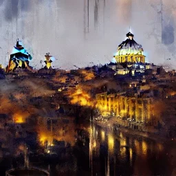 Skyline rome by Jeremy Mann