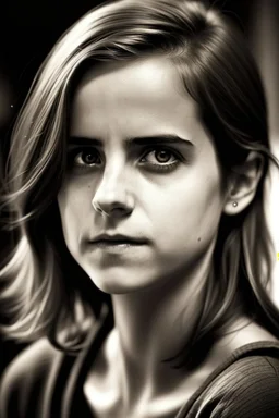 Beautiful Emma Watson, naughty face, long toungue