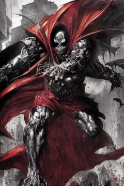 spawn concept art by lee bermejo and greg rutkowski