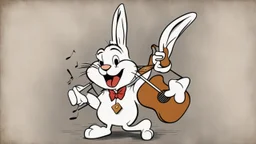 Bugs bunny deppressed doing music