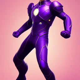 Cosmos super hero, purple costume,4k image, man