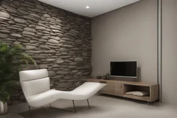 Modern stone wall