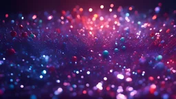 light reflections x-particles 3D cinema 4D redshift colorful blue purple red, touch of green