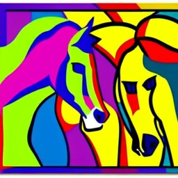 horses pop art